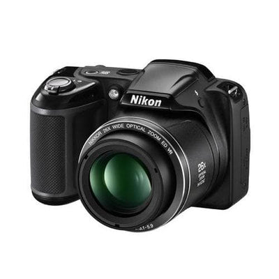 Coolpix L320 Compactcamera - Zwart + Nikon Nikkor 26x Groothoek Optische Zoom ED VR 22,5-585mm f/3.1-5.9