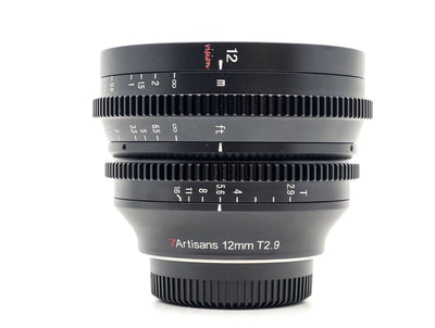 7Artisans 12mm T2.9 Vision – Micro Four Thirds Anschluss