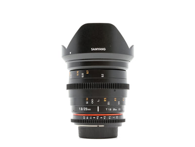 Samyang 20mm T1.9 Cine VDSLR ED AS IF UMC - Nikon Mount