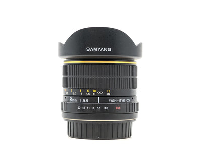 Samyang 8mm f/3.5 Fisheye - Compatibile con Canon EF-S
