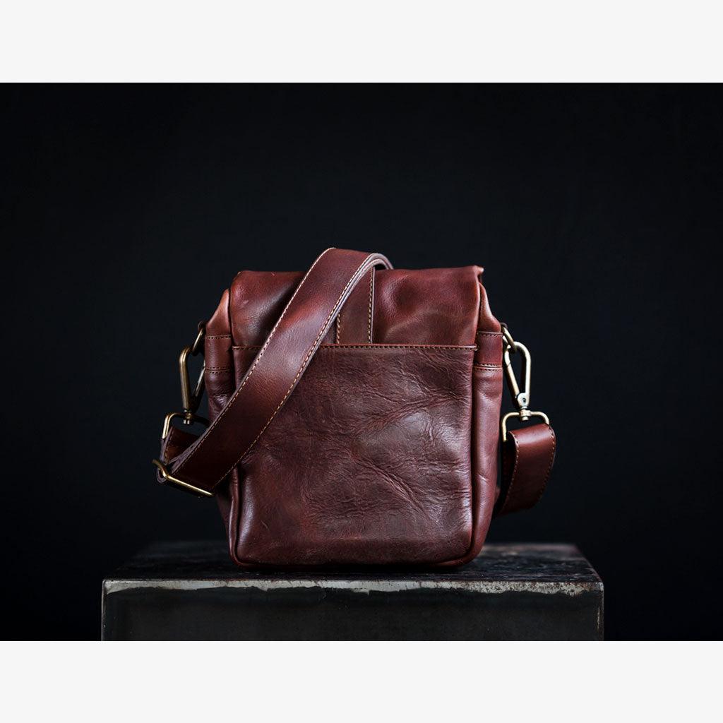 Berlin Cognac Leather Camera Bag