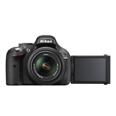 SLR D5200 - Schwarz + Nikon AF-S DX Nikkor 18-55mm f/3.5-5.6G ED II + AF-S DX VR 55-200 mm f/4-5.6 G IF ED f/3.5-5.6 + f/4-5.6