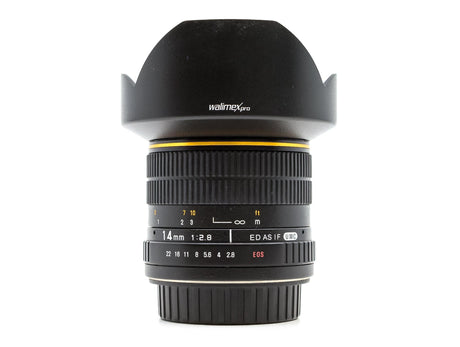 Walimex Pro 14mm f/2.8 ED AS IF UMC - Compatible Canon EF