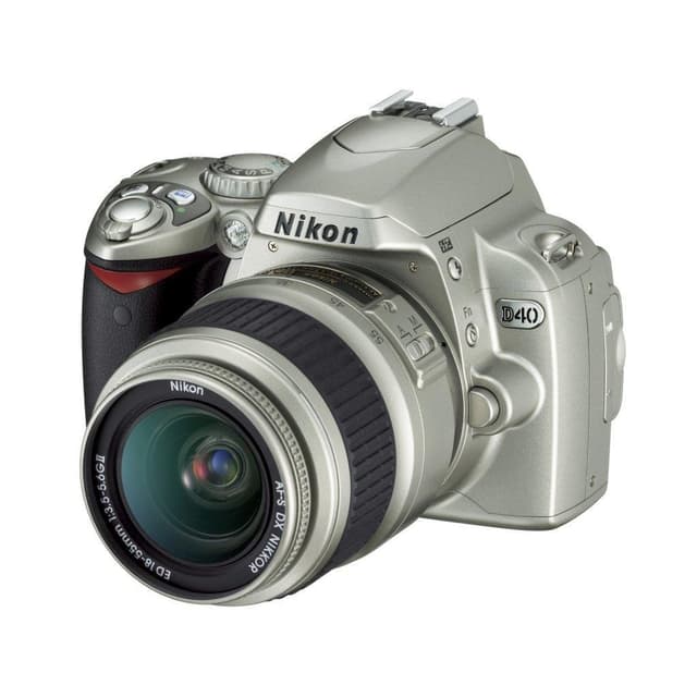 Réflex D40 - Gris + Nikon AF-S DX Nikkor 18-55mm f/3.5-5.6G ED II