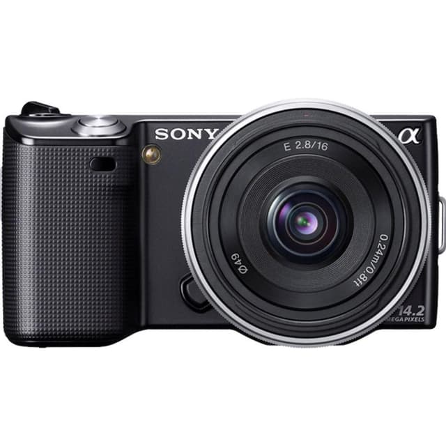 Nex-5 – Schwarz + Sony E PZ 16-50mm f/3.5-5.6 OSS · Hauptbild