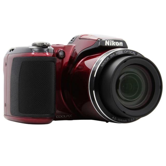 CoolPix L810 Bridge-Kamera - Rot + Nikon Nikkor 26-fach optischer Weitwinkel-Zoom ED VR 4,0-104 mm f/3,1-5,9 · Hauptbild
