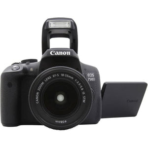 EOS 750D SLR - Black + Canon Canon Zoom Lens EF-S 18-55mm f/3.5-5.6 IS STM f/3.5-5.6 IS STM