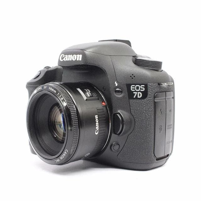 Reflex EOS 7D - Black + Canon EF 50mm f/1.8 II f/1.8 Used – Camera