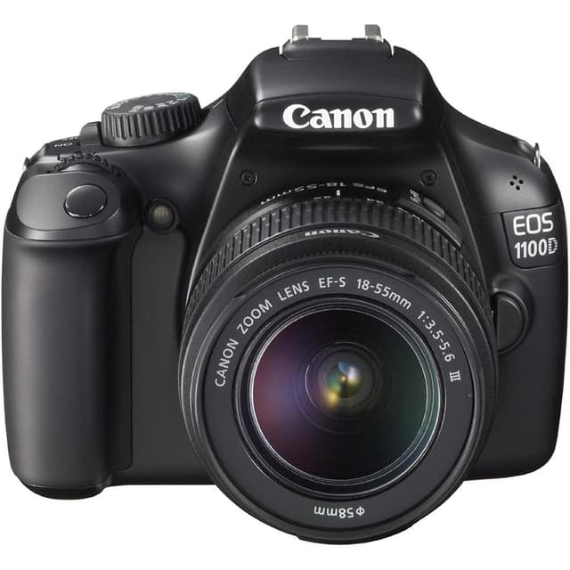 EOS 1100D Reflex - Noir + Objectif Zoom Canon EF-S 18-55mm f/3.5-5.6 III · image principale