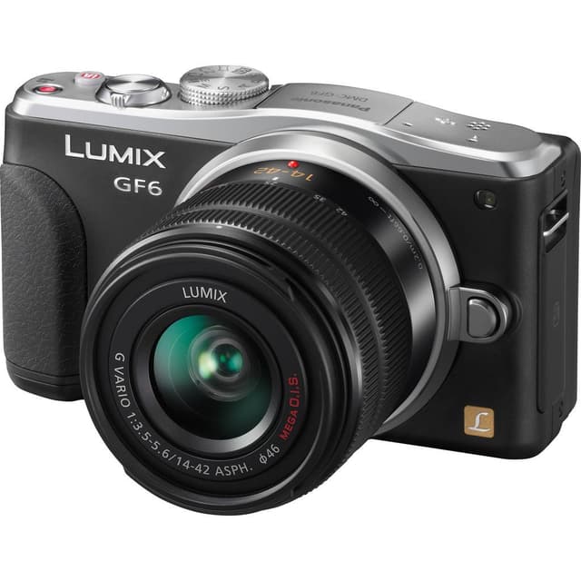 DMC-GF6 - Noir/Argent + Panasonic Lumix G Vario 14-42mm f/3.5-5.6 ASPH OIS + 45-150mm f/4.0-5.6 ASPH f/3.5-5.6 + f/4.0-5.6 · image principale