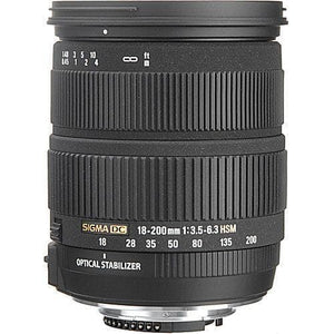 Sigma Nikon EF 18-200mm f/3.5-6.3 Lenses