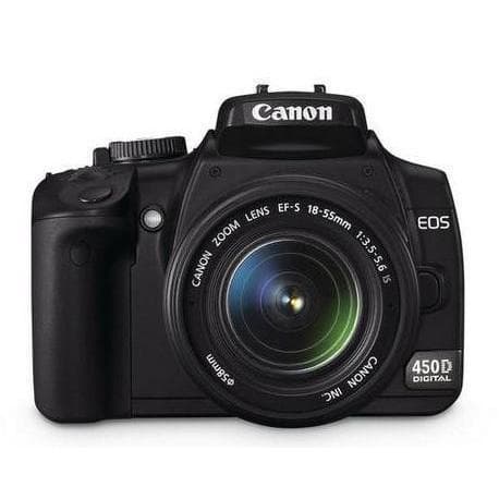 EOS 450D Reflex - Noir + Objectif Canon Zoom EF-S 18-55mm f/3.5-5.6 IS · image principale