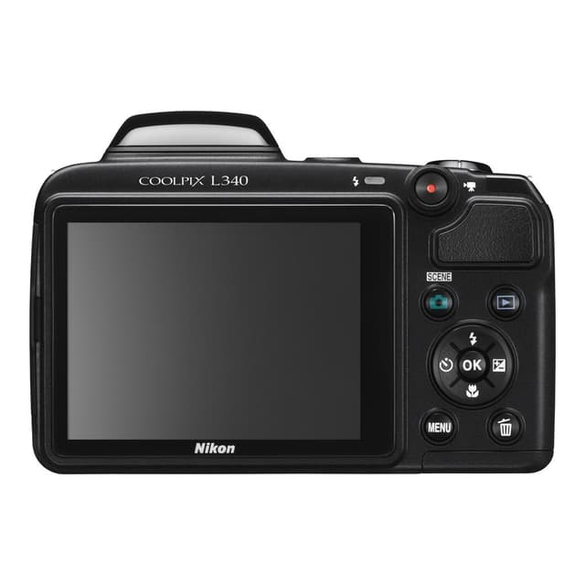 Coolpix L320 Compact Camera - Black + Nikon Nikkor 26X Wide
