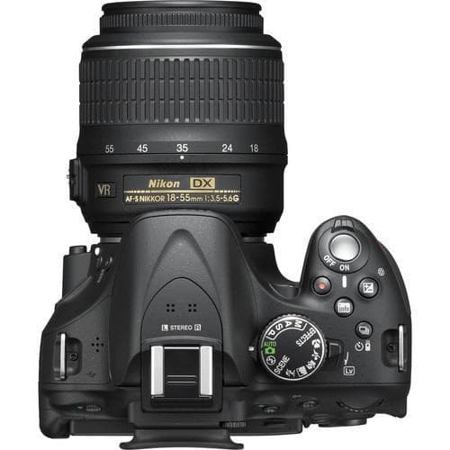 Réflex D5200 - Negro + Nikon AF-S DX Nikkor 18-55mm f/3.5-5.6G ED