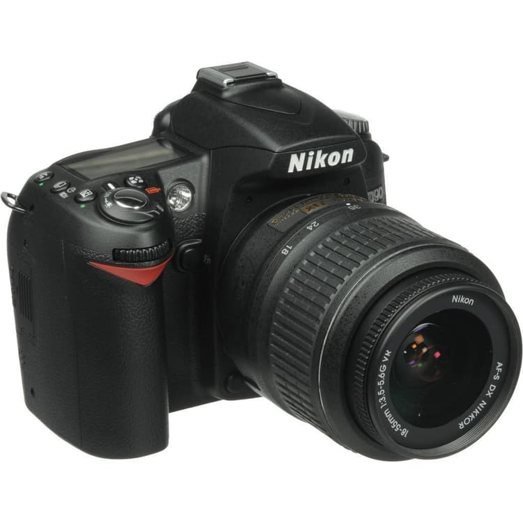 Réflex D90 - Negro + Nikon AF-S DX Nikkor 18-55mm f/3.5-5.6G VR f