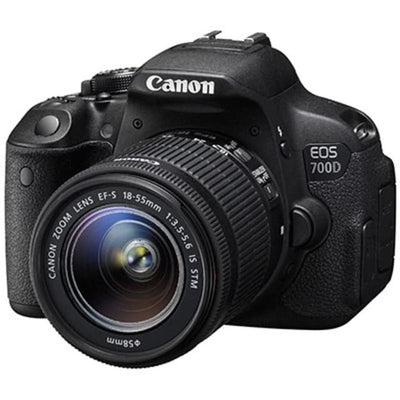EOS 700D SLR - Black + Canon EF-S 18-55mm f/3.5-5.6 IS STM f/3.5-5.6 