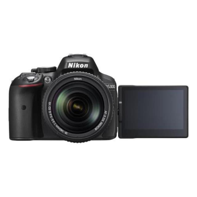 Nikon D5300 Spiegelreflexkamera - Schwarz + Nikon AF-S DX Nikkor 18-105mm f/3.5-5.6G ED VR Objektiv · Hauptbild