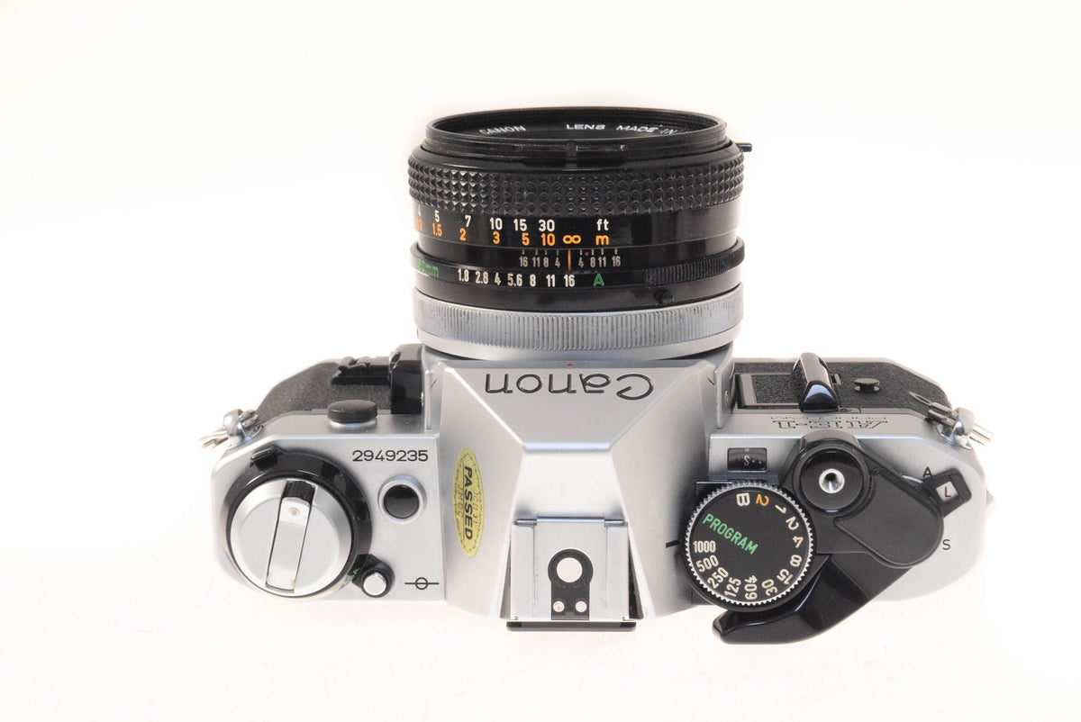 Canon AE-1 & FD 50mm F1.8 S.C.　#9358 Canon AE-1 Program + 50mm f1.8 S.C. – Camera Market