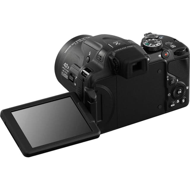 CoolPix P520 - Black + Nikon Nikkor 42X Wide Optical Zoom ED VR