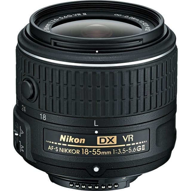 Nikon D5000 本体 AF-S NIKKOR 18-55mm Réflex D5000 - Negro + Canon AF-S DX Nikkor 18-55mm f/3.5-5.6G VR
