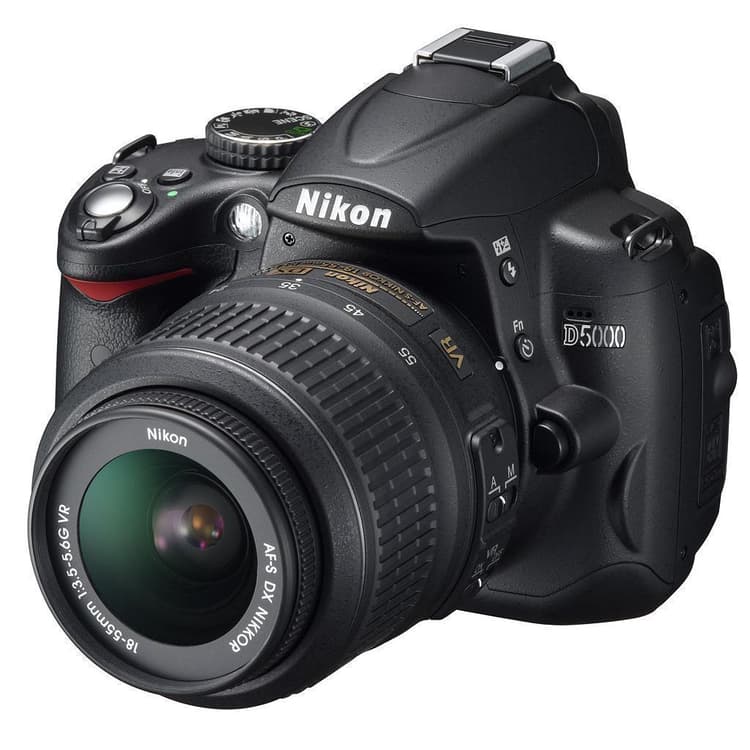 美品　Nikon D5000 NIKKOR 18-55mm f/3.5-5.6G SLR D5000 - Black + Nikon AF-S DX Nikkor 18-55mm f/3.5-5.6G VR f