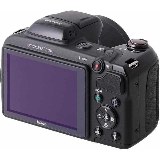 CoolPix L810 Compact Camera - Black + Nikon Nikkor 26X Wide