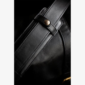 Roma Black Leather Camera Bag
