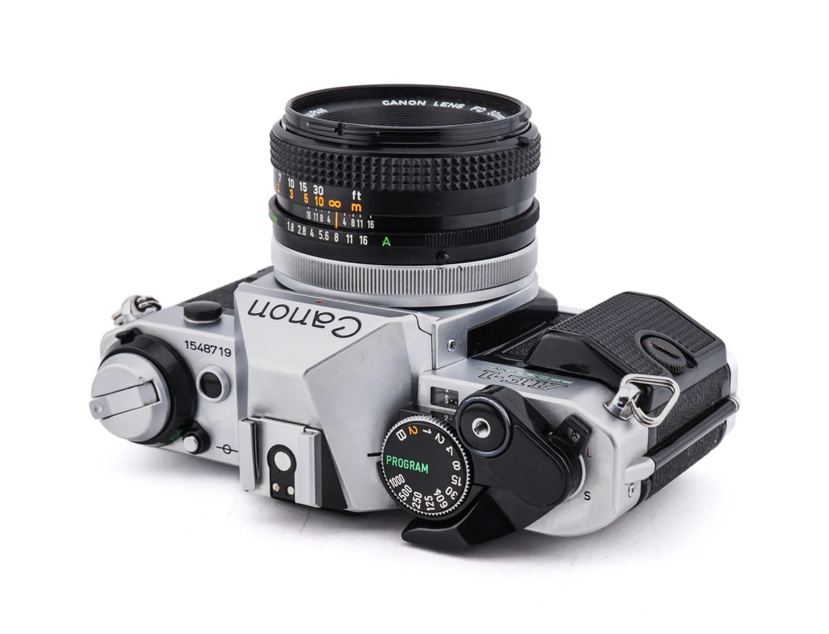 Canon AE-1 Program + 50mm f1.8 S.C. - SLR 35mm Film Camera Used Canon AE-1 Program + 50mm f1.8 S.C. - SLR 35mm Film Camera Used