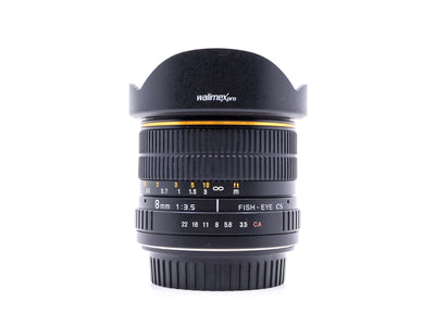 Walimex Pro 8mm f/3.5 CS Fisheye - Canon EF-S 