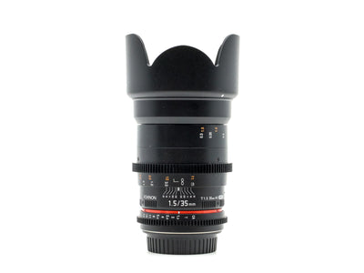 Rokinon 35mm T1.5 Cine DS - Compatibile con Canon EF