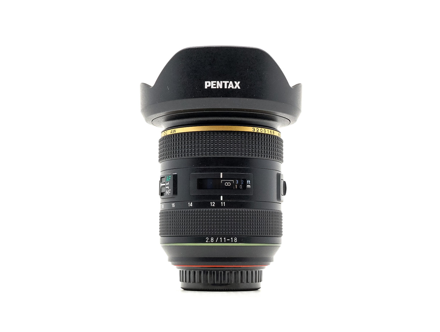 Pentax HD Pentax-DA 11-18mm f/2,8 ED DC AW · image principale