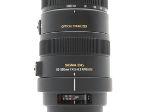 Sigma 50-500mm f/4-6.3 APO DG HSM - Sigma SA Fit