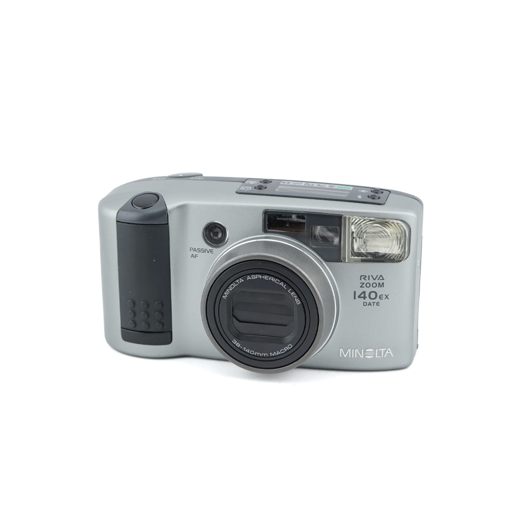 Minolta Riva Zoom 140EX Date - Cámara Analógica Compacta de 35mm