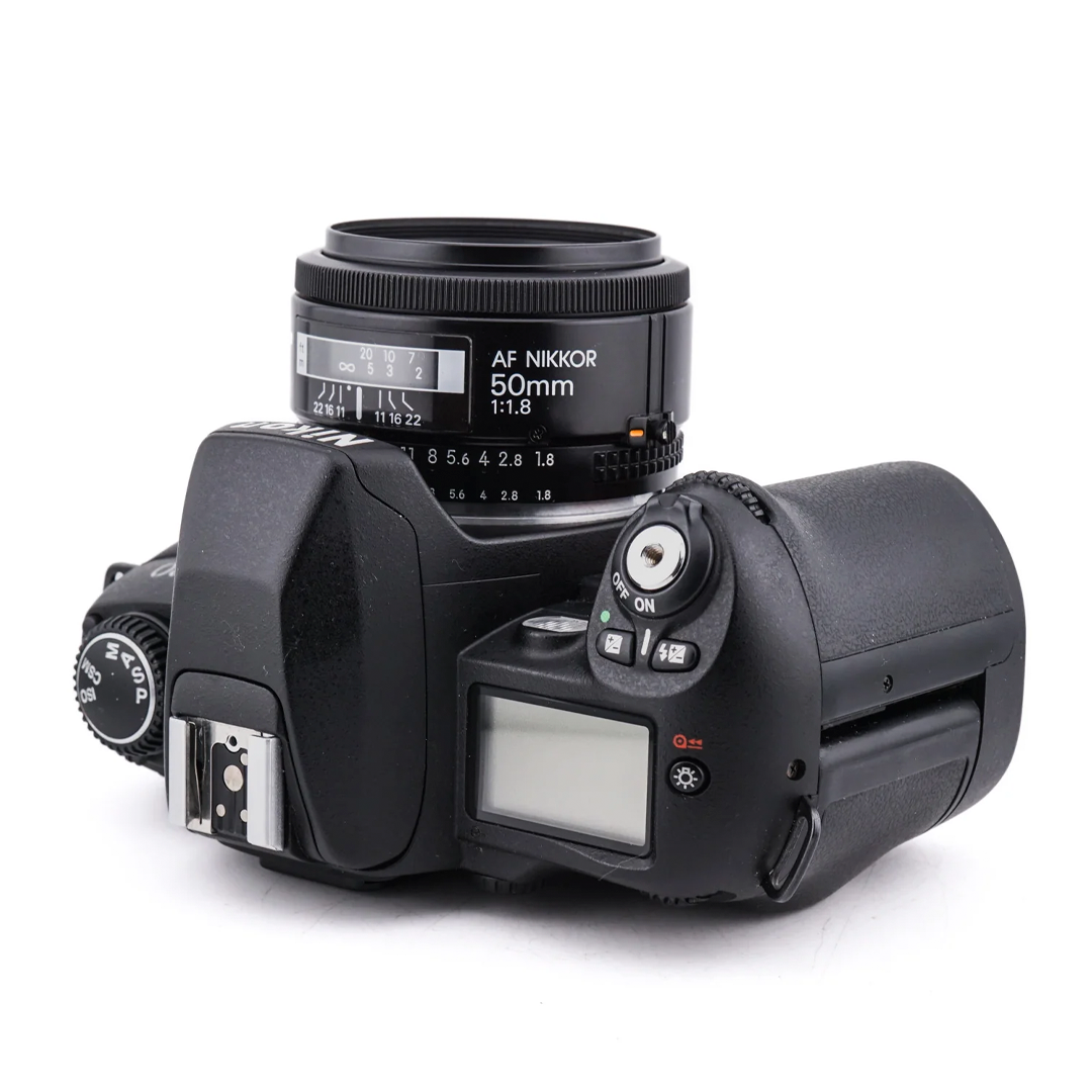 Nikon F80 + 50mm f1.8 AF Nikkor - 35mm SLR Premium Film Camera
