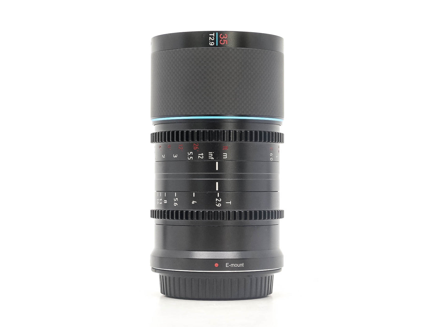Sirui Saturn 35mm T2.9 1.6x Anamorfico [Blue Flare] - Sony FE Fit · immagine principale