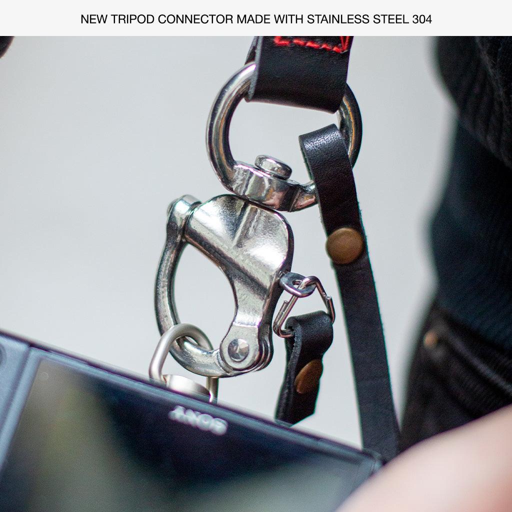 Berlin #601 - Black sling leather camera strap