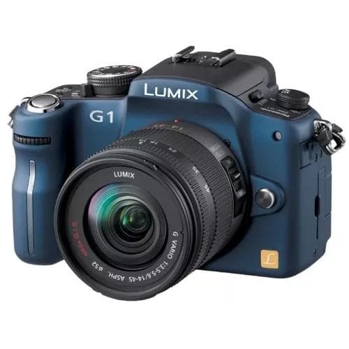 Lumix DMC-G1 - Azul + Panasonic Lumix G Vario 14-42mm f/3.5-5.6 ASPH Mega OIS f/3.5-5.6 · imagen principal