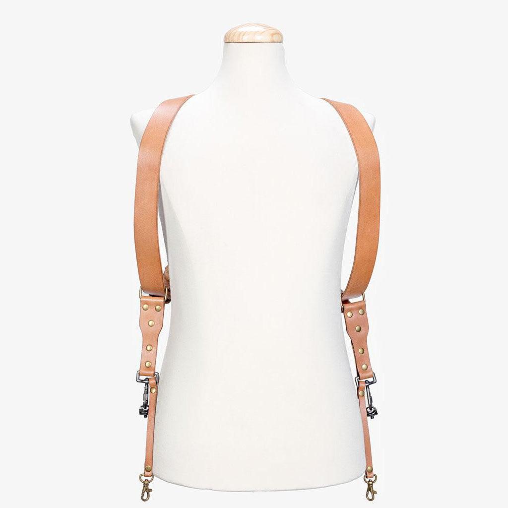 Berlin #503 - Tanned dual leather camera strap