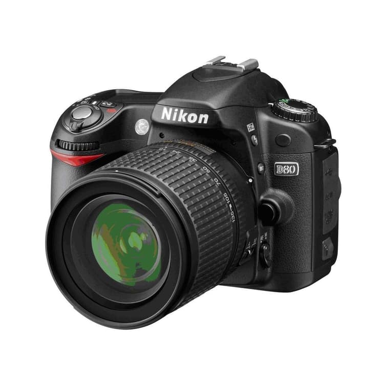 Réflex D80 - Negro + Nikon AF-S DX Nikkor 18-55mm f/3.5-5.6G VR f Réflex D80 - Negro + Nikon AF-S DX Nikkor 18-55mm f/3.5-5.6G VR f