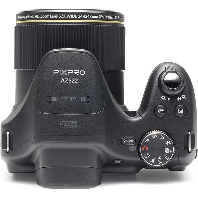 PixPro AZ525 - Black + Kodak PixPro Aspheric HD Zoom Lens 52x Wide