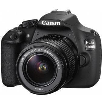 EOS 1200D Reflex - Noir + Objectif Canon Zoom EF-S 18-55mm f/3.5-5.6 III · image principale