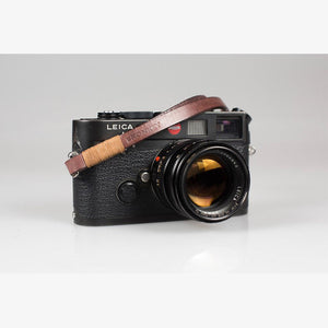 Tokyo #205 - Brown & Tanned leather camera strap