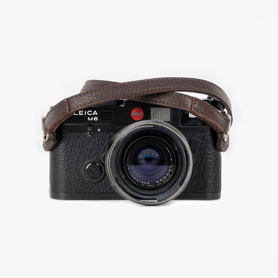 Roma #102 - Sangle en cuir marron pour appareil photo