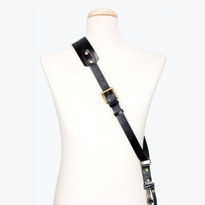 Berlin #601 - Black sling leather camera strap