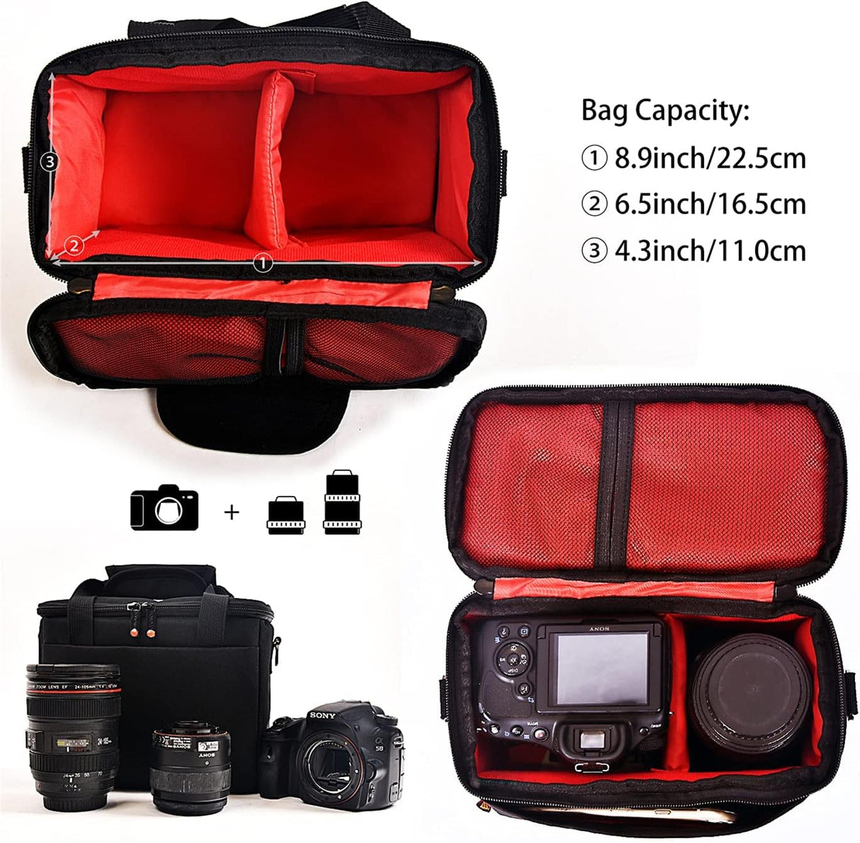 Camara Fotografica Funda Impermeable Reflex FOSOTO Bolsa Funda