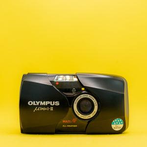 Olympus MJU II (GRAY) Version F2.8  - Premium 35mm Point And Shoot Film Camera