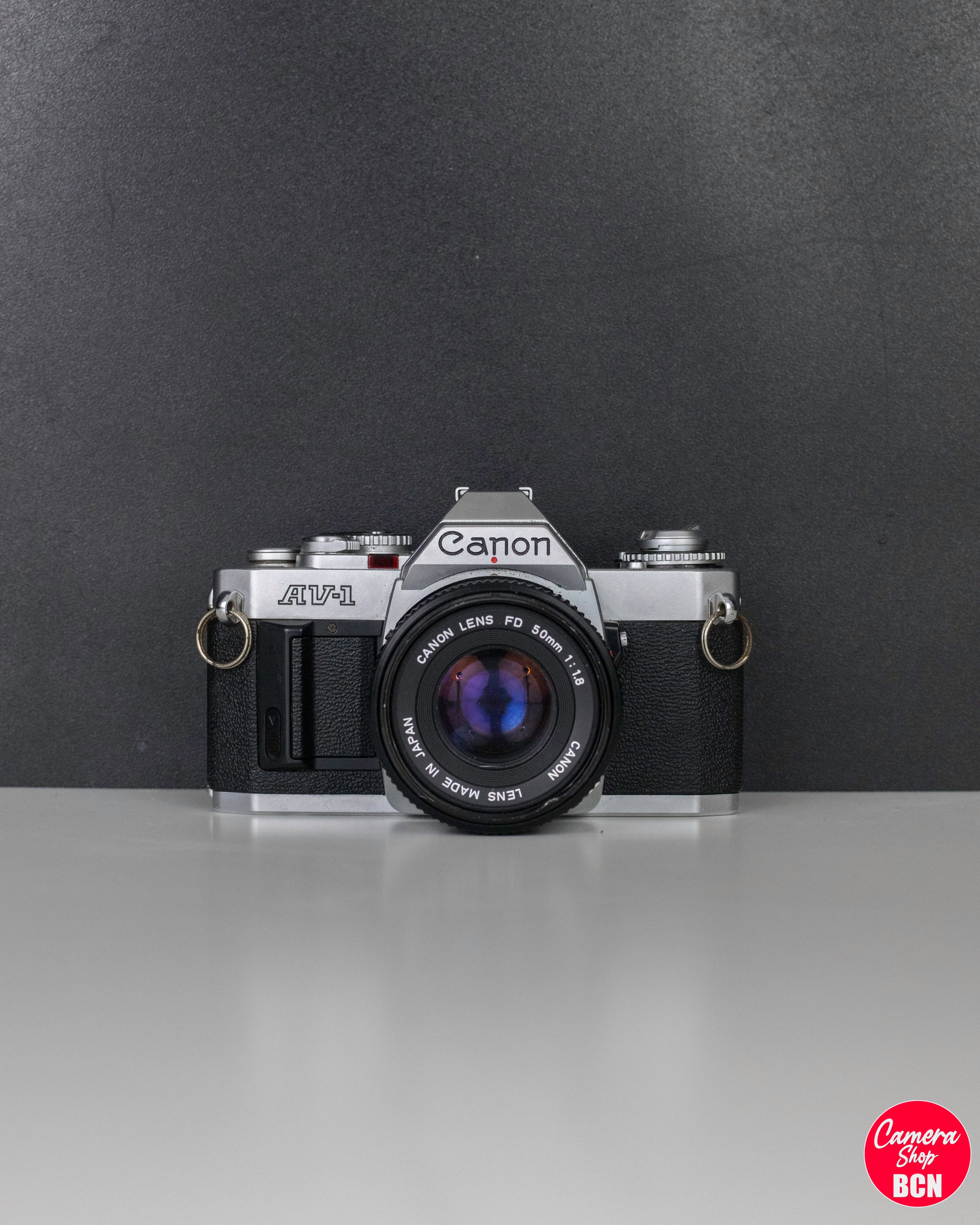 Canon AE-1 SLR - Black/Gray + Canon FD 50mm f/1.8 f/1.8 – Camera