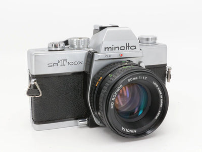 Minolta SrT100x – 35mm Filmkamera mit 50mm MD 1.7 | Vintage Analogkamera | Minolta